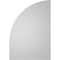 Ekena Millwork Quarter Round Top Right Surface Mount PVC Gable Vent w/ 2"W x 2"P Brickmould Sill Frame, 18"W x 26"H GVPQR18X2603SN - alternate 2